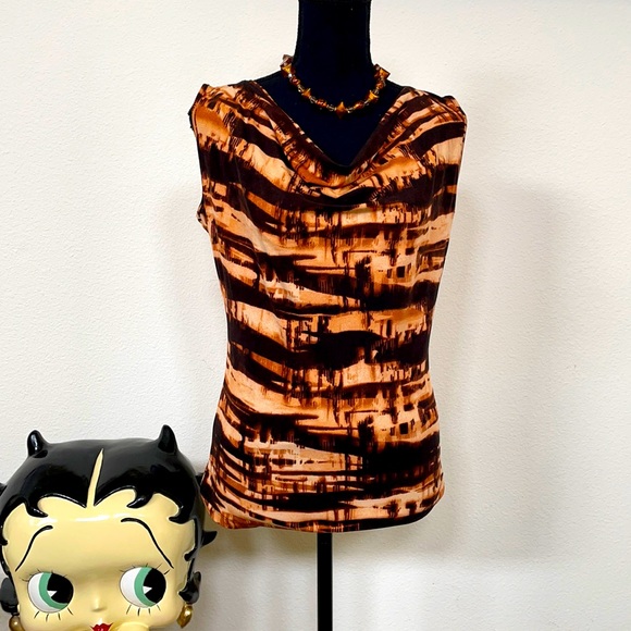 Shape FX Cowl Neck Top Size 6 - Picture 1 of 4